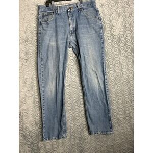 Wrangler Premium Quality Jeans Mens 34x30‎ Cotton Denim Blue